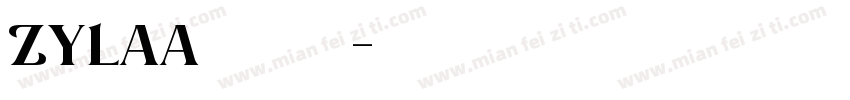 ZYLAA 贰零贰零字体转换
